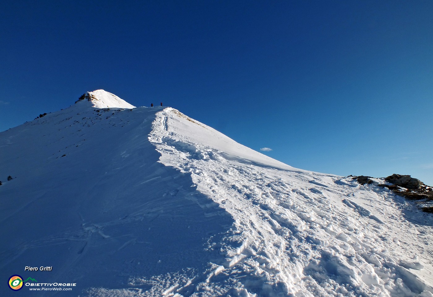 80 La cresta nord-ovest discesa.JPG